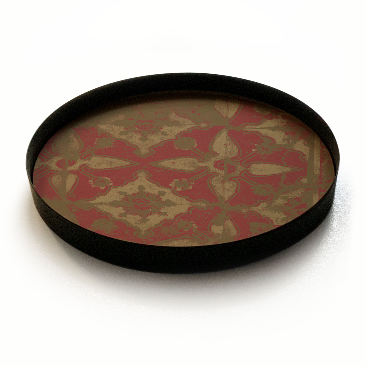 سینی دکوراتیو کف چوبی 590115 Red