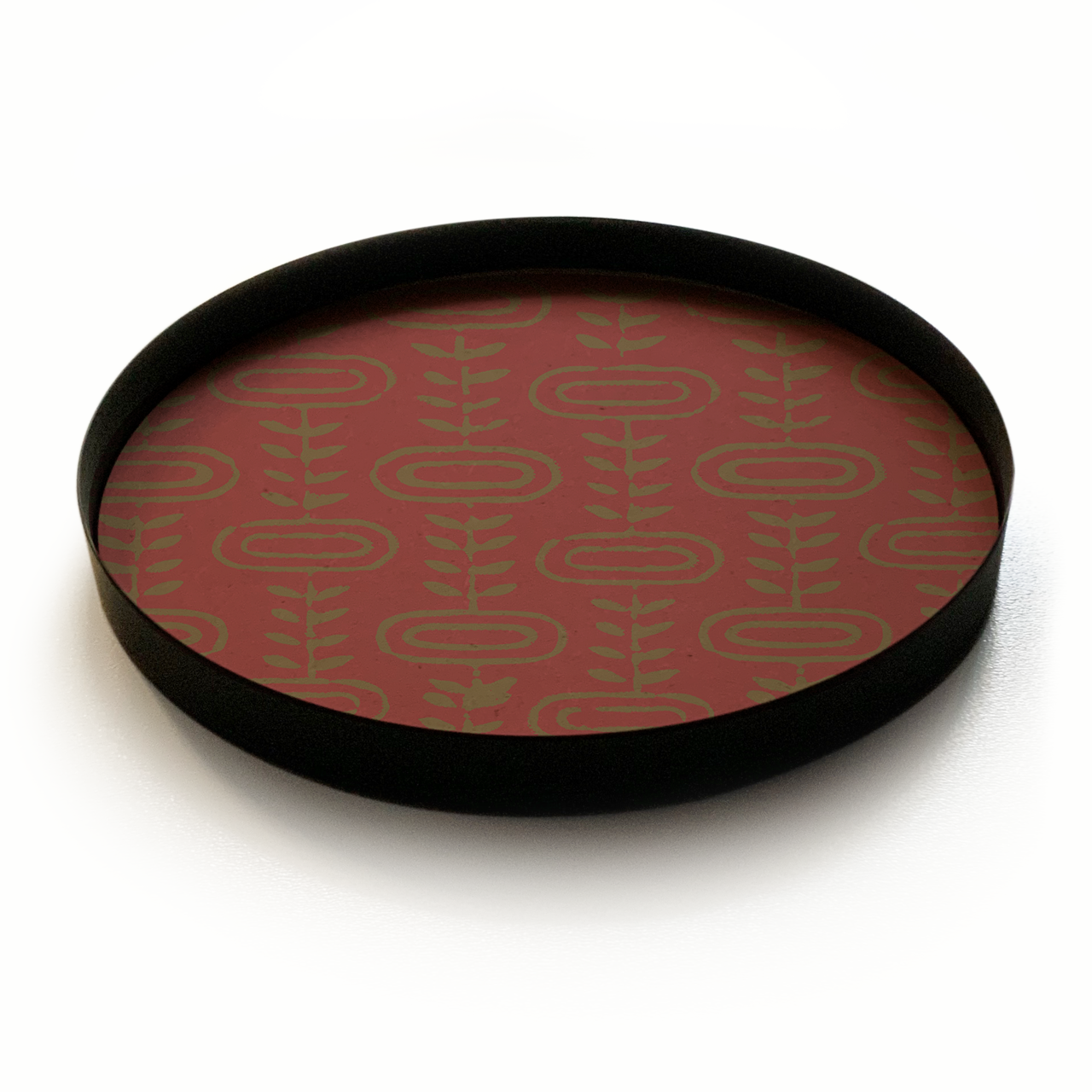 سینی دکوراتیو کف چوبی 590154.Red